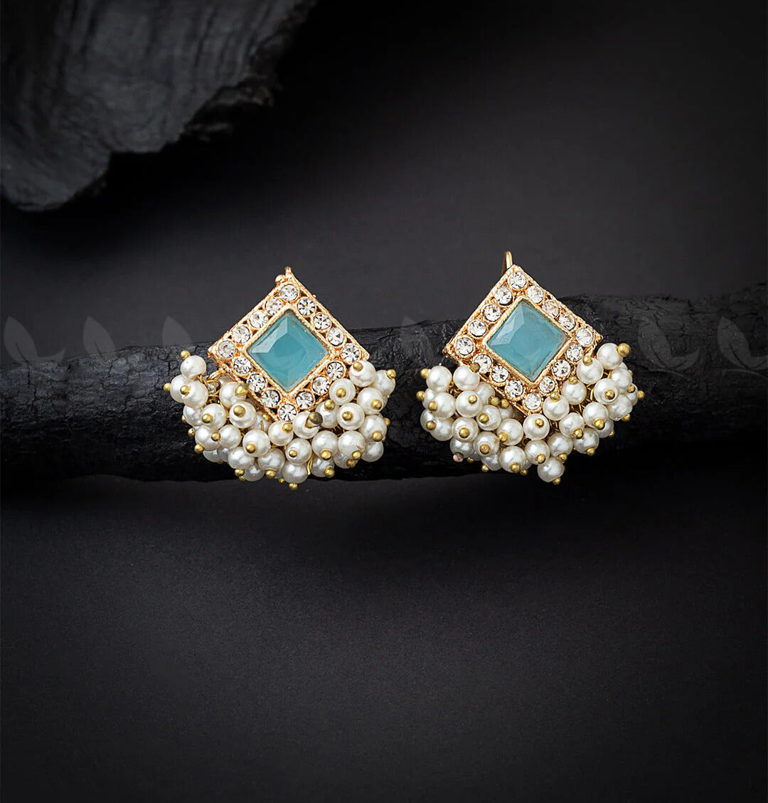 Crystal Beaded Traditional Earrings – Multiple Colors