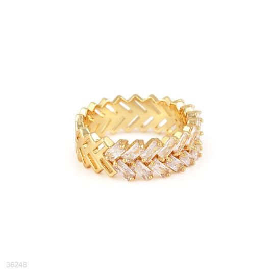 RING BAGUET ZIRCON BAND