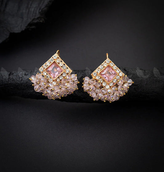 Crystal Beaded Traditional Earrings – Multiple Colors